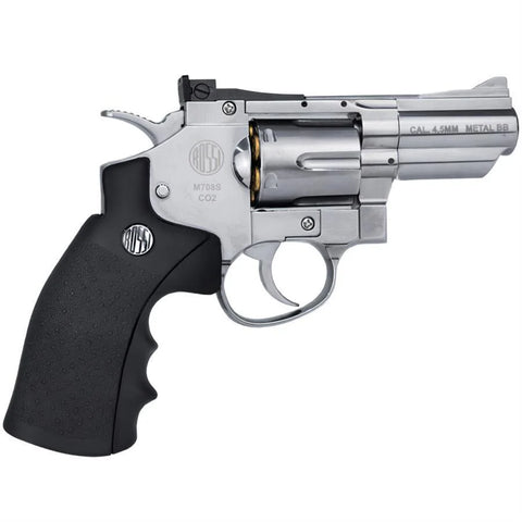 Revólver Pressão M701 Co2 Preto Full Metal 4.5mm Completo - Image 3